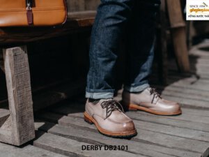 Giày tây nam màu xám sáng Derby DB2101 005