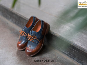Giày tây nam đục lỗ thủ công Wingtips Derby DB2105 001