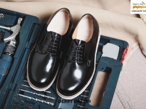 Giày tây nam da trơn đen bóng loáng Derby DB2109 004