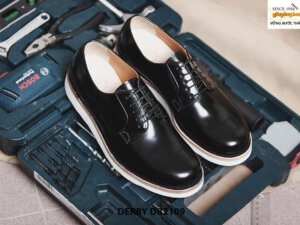 Giày tây nam da trơn đen bóng loáng Derby DB2109 003