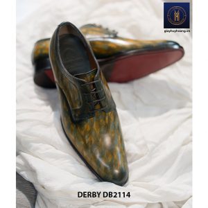Giày tây nam đánh màu bằng tay Derby DB2114 004