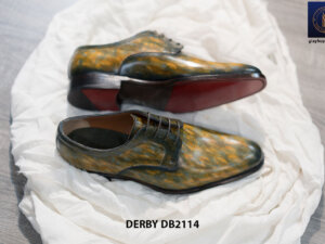 Giày tây nam đánh màu bằng tay Derby DB2114 003