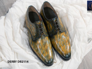 Giày tây nam đánh màu bằng tay Derby DB2114 002