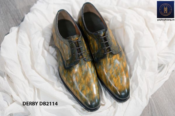 Giày tây nam đánh màu bằng tay Derby DB2114 002