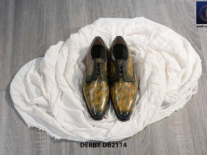 Giày tây nam đánh màu bằng tay Derby DB2114 001