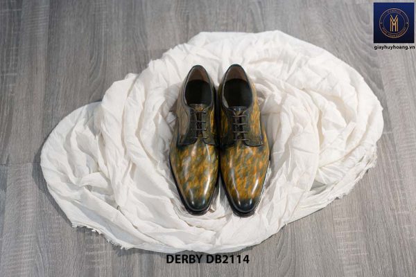 Giày tây nam đánh màu bằng tay Derby DB2114 001