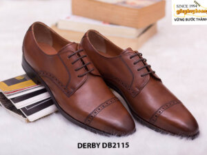 Giày tây nam captoe cao cấp Derby DB2115 001