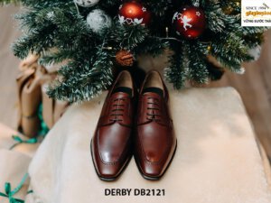 Giày tây nam mũi dài cao cấp Derby DB2121 001