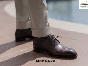 Giày tây nam mũi vuông Wingtips Derby DB2085 002