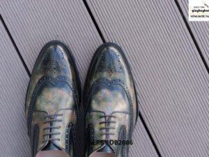 Giày da nam Wingtips phối màu Derby DB2086 005