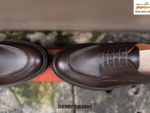 Giày tây nam da hột mềm Derby DB2091 006