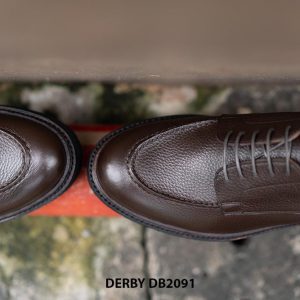 Giày tây nam da hột mềm Derby DB2091 006