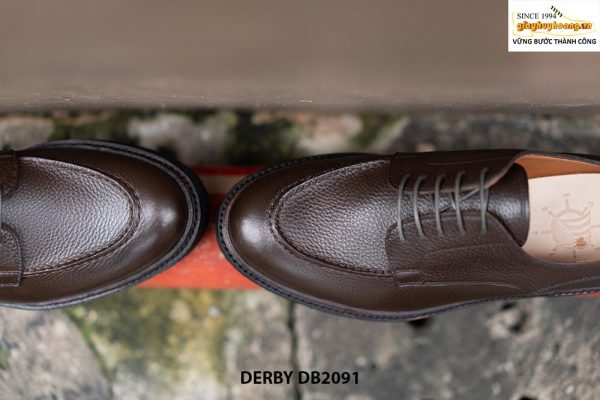 Giày tây nam da hột mềm Derby DB2091 006