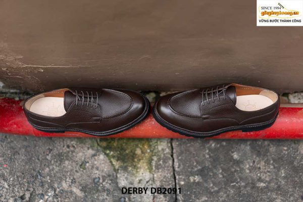 Giày tây nam da hột mềm Derby DB2091 005