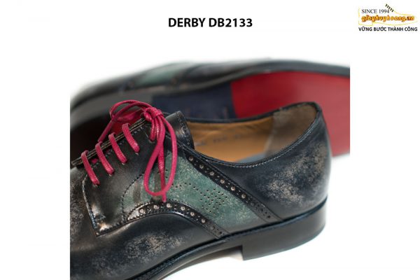 Giày tây nam buộc dây vẽ màu thủ công Derby DB2133 005