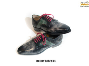 Giày tây nam buộc dây vẽ màu thủ công Derby DB2133 002