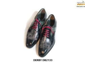 Giày tây nam buộc dây vẽ màu thủ công Derby DB2133 001