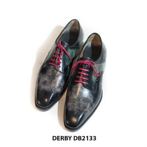 Giày tây nam buộc dây vẽ màu thủ công Derby DB2133 001