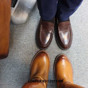 [Outlet] Giày lười nam tăng cao 4cm loafer K012073WR 003