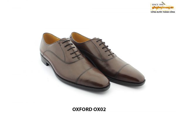 [Outlet size 42] Giày da nam đơn giản mũi vuông Oxford OX02 003