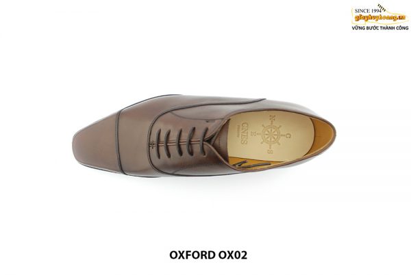 [Outlet size 42] Giày da nam đơn giản mũi vuông Oxford OX02 002