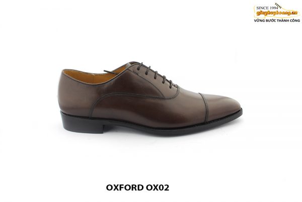 [Outlet size 42] Giày da nam đơn giản mũi vuông Oxford OX02 001