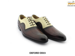 [Outlet size 40] Giày da nam Wingtips Oxford OX03 002