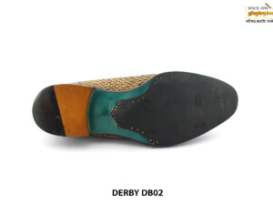 [Outlet size 42] Giày da nam phối da đan xen Derby DB02 006