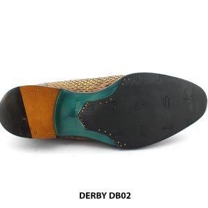 [Outlet size 42] Giày da nam phối da đan xen Derby DB02 006