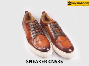 [Size 41] Giày da thể thao thời trang nam cao cấp Sneaker CNS85 0013