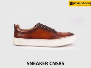 [Size 41] Giày da thể thao thời trang nam cao cấp Sneaker CNS85 0011