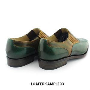 [Outlet Size 40] Giày lười nam đánh Patina xanh loafer SAMPLE 005