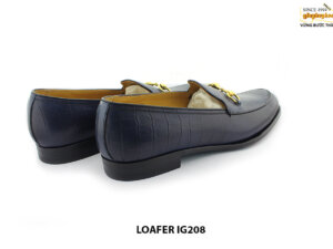[Outlet Size 39+40] Giày lười nam da bò dập vân Horesit loafer IG208 004