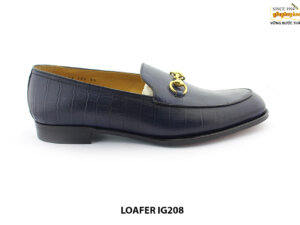 [Outlet Size 39+40] Giày lười nam da bò dập vân Horesit loafer IG208 001