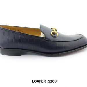 [Outlet Size 39+40] Giày lười nam da bò dập vân Horesit loafer IG208 001