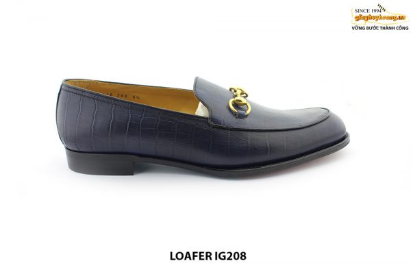 [Outlet Size 39+40] Giày lười nam da bò dập vân Horesit loafer IG208 001