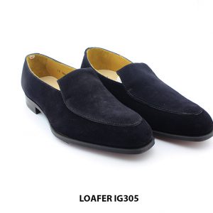 [Outlet Size 39+41] Giày lười nam da lộn đế da loafer IG305 002