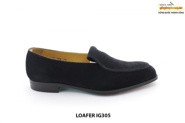 [Outlet Size 39+41] Giày lười nam da lộn đế da loafer IG305 001