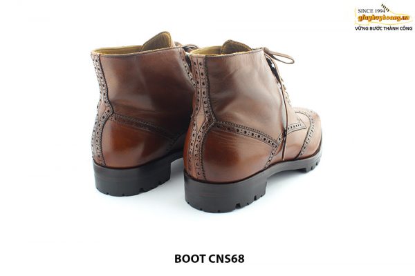 [Outlet size 47] Giày da nam Boot buộc dây CNS86 007