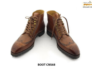 [Outlet size 47] Giày da nam Boot buộc dây CNS86 005