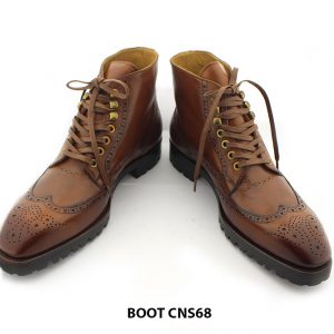 [Outlet size 47] Giày da nam Boot buộc dây CNS86 005