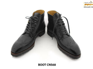 [Outlet size 47] Giày da nam Boot buộc dây CNS86 004