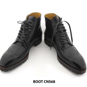 [Outlet size 47] Giày da nam Boot buộc dây CNS86 004