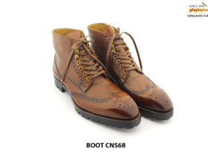 [Outlet size 47] Giày da nam Boot buộc dây CNS86 003