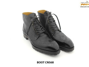 [Outlet size 47] Giày da nam Boot buộc dây CNS86 002