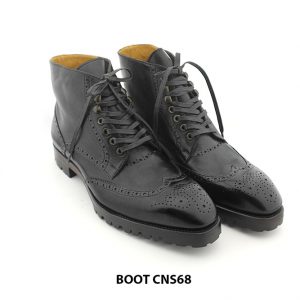 [Outlet size 47] Giày da nam Boot buộc dây CNS86 002