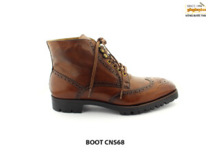 [Outlet size 47] Giày da nam Boot buộc dây CNS86 001