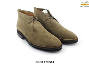 [Outlet] Giày da lộn Chukka Boot nam xám CNES61 002