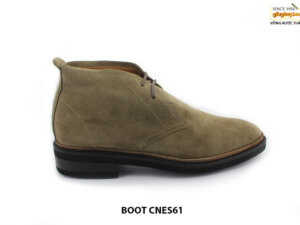 [Outlet] Giày da lộn Chukka Boot nam xám CNES61 001