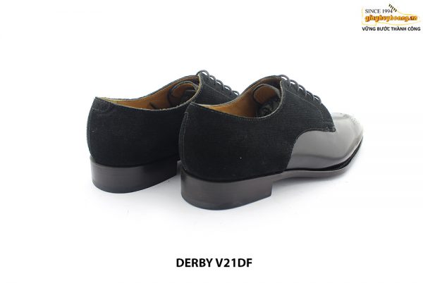 Giày da nam phối da lộn cao cấp Derby V21DF 004
